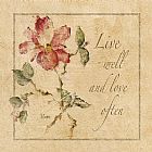 Cheri Blum Floral Sentiments I painting